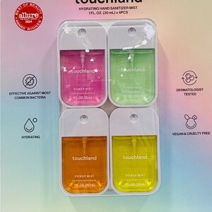 Touchland Hydrating 4 Set Hand Sanitizer Mist Set - Pink, Green, Orange, Purple